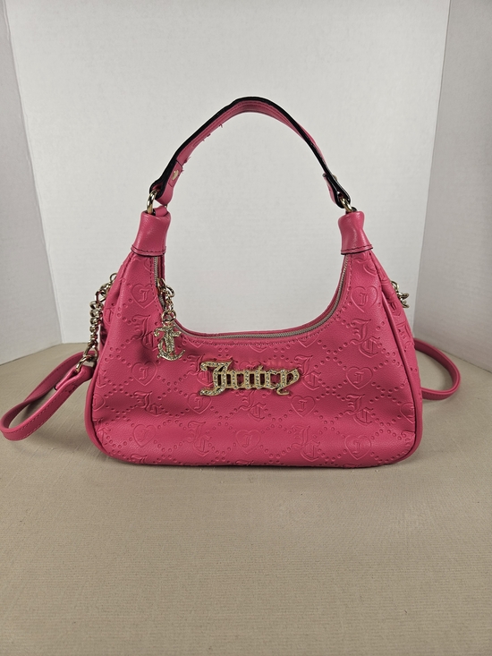 Juicy Couture Handbags - Juicy Couture Pink Shoulder Bag with Gold Logo